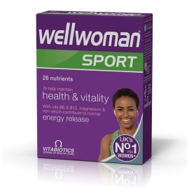 VITABIOTICS Wellwoman Sport & Fitness, Συμπλήρωμα Διατροφής Σχεδιασμένο για Γυναίκες που Αθλούνται - 30tabs