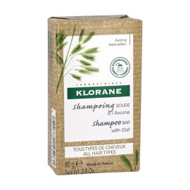 KLORANE Solid Shampoo Avoine, Στερεό Σαμπουάν με Βρώμη - 80gr