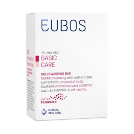 EUBOS Normal Skin Solid Red Washing Bar, Καθαριστική Μπάρα Με Άρωμα - 125g