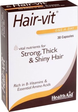 HEALTH AID  HairVit, Ιδανικός Συνδυασμός Βιταμινών & Μετάλλων για τα Μαλλιά - 30caps