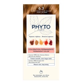 PHYTO Phytocolor Νο6.3 Dark Golden Blonde, Μόνιμη Βαφή Μαλλιών Ξανθό Σκούρο Χρυσό