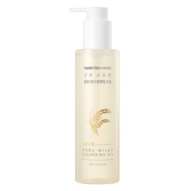 THANK YOU FARMER Rice Pure Milky Cleansing Oil, Αναζωογονητικό, Ενυδατικό Καθαριστικό Έλαιο Προσώπου που Απομακρύνει Ρύπους & Μακιγιάζ -200ml