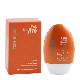 MEDISEI Time Eraser Fluid Sun Shield SPF50, Αντηλιακό Γαλάκτωμα Προσώπου Υψηλής Προστασίας - 50ml