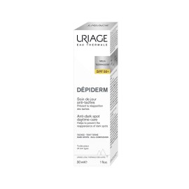 URIAGE Depiderm Anti Dark Spot Daytime Care SPF50+, Αγωγή Ημέρας Κατά των Καφέ Κηλίδων & Δυσχρωμιών - 30ml