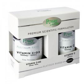 POWER OF NATURE Vitamin C 1000mg + D3 1000iu - 30tabs & Δώρο Vitamin C 1000mg - 20tabs