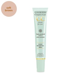 COVERDERM Complete Care CC Cream For Eyes SPF15, Soft Brown, Υπερ-Ενισχυμένη Κρέμα Ματιών με Χρώμα - 15ml