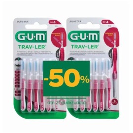 GUM Trav-Ler No4, 1.4mm, 1612, Μεσοδόντια Βουρτσάκια - 6τεμ 1+1 -50% στη 2η συσκευασία