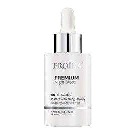 FROIKA Premium Night Drops Anti-Ageing, Εντατικό Λάδι Νυκτός -30ml