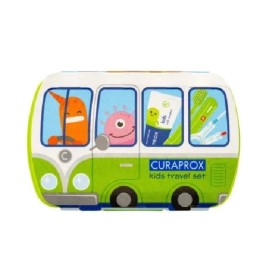 CURAPROX Kids Travel Set, Παιδικό Πακέτο Στοματικής Υγιεινής Ταξιδίου, Πράσινο -1σετ