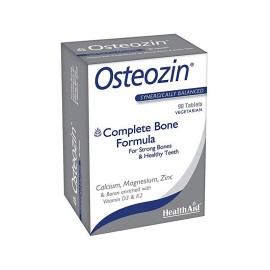 HEALTH AID Osteozin, Ασβέστιο, Μαγνήσιο, Ψευδάργυρος, Βιταμίνες D3 & K2 - 90tabs