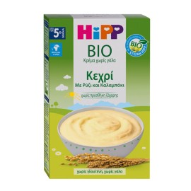 HIPP Bio Κρέμα Χωρίς Γάλα Κεχρί με Ρύζι & Καλαμπόκι, Απο τον 5ο Μήνα - 200g