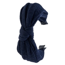 NOVITA Γυναικεία Στέκα Μαλλιών με Κόμπο, Μπλε