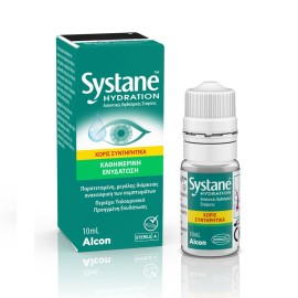 SYSTANE Hydration Lubricant Eye Drops, Λιπαντικές Οφθαλμικές Σταγόνες με Υαλουρονικό Οξύ - 10ml