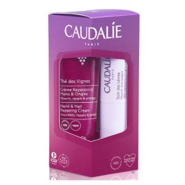 CAUDALIE The des Vignes Lip & Hand Duo, Hand & Nail Repairing Cream, Ενυδατική Κρέμα για Χέρια & Νύχια - 30ml & Lip Conditioner, Στικ για Θρέψη & Προστασία στα Χείλια - 4,5gr