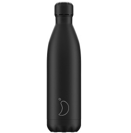 CHILLYS BOTTLES Μπουκάλι- Θερμός, Monochrome All Black - 750ml