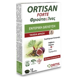 ORTIS Ortisan Forte Φρούτα & Ίνες - 12δισκία