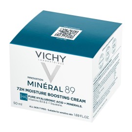 VICHY Mineral 89 Hydrating Booster Cream, Κρέμα Ενυδάτωσης 72Ω για Κάθε Τύπο Δέρματος - 50ml