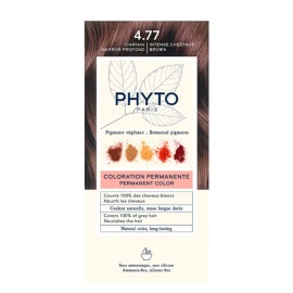PHYTO Phytocolor Νο4.77 Intense Chestnut Brown, Μόνιμη Βαφή Μαλλιών Καστανό Έντονο Μαρόν