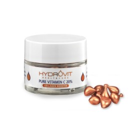 HYDROVIT Pure Vitamin C 20% Collagen Booster Monodose, Αντιοξειδωτικός Ορός Αντιγήρανσης - 60 μονοδόσεις