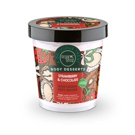 NATURA SIBERICA Organic Shop Body Dessert Strawberry & Chocolate, Φράουλα & Σοκολάτα Ενυδατική Μους σώματος - 450ml