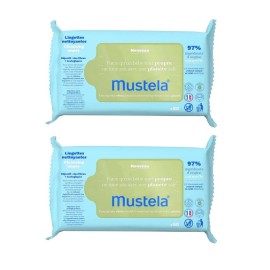 MUSTELA  Baby Cleansing Wipes, Μωρομάντηλα Καθαρισμού - 2x60τεμ -50% στο 2ο