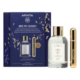 APIVITA Bee My Honey, Eau De Toilette - 100ml & ΔΩΡΟ Επαναγεμιζόμενο Σπρέι Αρώματος - 8ml