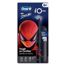 ORAL-B iQ Kids Spiderman 6+ Electric Toothbrush, Επαναφορτιζόμενη Ηλεκτρική Οδοντόβουρτσα από 6+ ετών -1τεμ & Κεφαλή Οδοντόβουρτσας -1τεμ & Θήκη Ταξιδίου, 1σετ