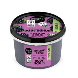 NATURA SIBERICA Organic Shop Scrub Σώματος Λείανσης, Βατόμουρο - 250ml