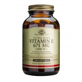 SOLGAR Vitamin E Natural 671mg (1000IU) - 100softgels