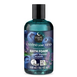NATURA SIBERICA Organic Shop Unwind Your Mind Bath Foam, Χαλαρωτικός Αφρός Μπάνιου με Λεβάντα, Blueberry & Μελατονίνη -300ml