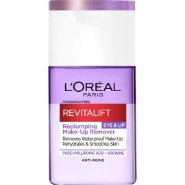 LOREAL PARIS Revitalift Replumping Make- Up Remover, Λοσιόν Ματιών με Υαλουρονικό Οξύ Αφαιρεί το Μακιγιάζ & Ενυδατώνει - 125ml