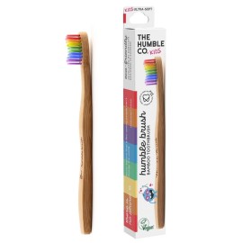 THE HUMBLE CO Humble Brush Proud Edition, Οδοντόβουρτσα Bamboo Παιδική - Ultra Soft - 1τεμ