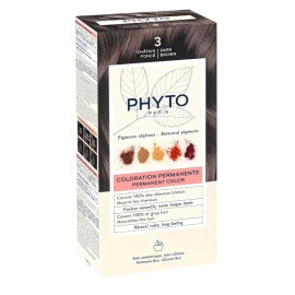 PHYTO Phytocolor Νο3 Dark Brοwn, Μόνιμη Βαφή Μαλλιών Καστανό Σκούρο