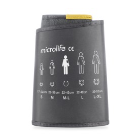 MICROLIFE Soft Wide Range Cuff, Περιχειρίδα Πιεσόμετρου Μαλακή Size M-L, Μαύρη - 1τεμ