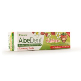 OPTIMA Aloe Dent Strawberry Childrens Toothpast, Παιδική Οδοντόκρεμα με Γεύση Φράουλα - 50ml