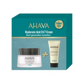 AHAVA Hyaluronic Acid 24/7 Cream, Ενυδατική Κρέμα με Υαλουρονικό Οξύ - 50ml & ΔΩΡΟ Hyaluronic Acid Leave On Mask - 15ml