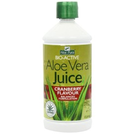 Optima Aloe Pura Χυμός Aloe Vera Juice με Κράνμπερι 1000ml