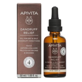 APIVITA Dandruff Relief Oil, Λάδι Κατά της Ξηροδερμίας & της Πιτυρίδας - 50ml