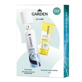GARDEN Promo Souroti, Ιαματικό Spray -150ml & Αντηλιακή Κρέμα Προσώπου με Υαλουρονικό Οξύ SPF50+ -50ml, 1σετ