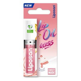 LIPOSAN Lip Oil Gloss, Sweet Nude, Ενυδατικό Στικ Χειλιών - 5,5ml