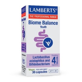 LAMBERTS Biome Balance Youth 4, Συμπλήρωμα Διατροφής με Προβιοτικά -30caps