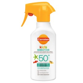 CARROTEN Kids Sensitive Suncare Face & Body Milk Spray SPF50+, Παιδικό Αντηλιακό Γαλάκτωμα Σπρέι Προσώπου & Σώματος - 270ml