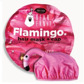 BEAR FRUITS Flmingo Hair Mask + Cap, Μάσκα Μαλλιών + Σκουφάκι - 20ml