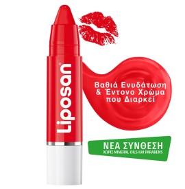 LIPOSAN Crayon Lipstick, Poppy Red - 3gr
