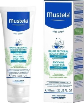 MUSTELA Soothing Chest Rub - Κρέμα Εντριβής Στήθους Με Καταπραϋντική Δράση - 40ml