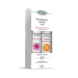 POWER OF NATURE Echinacea Extra - 24αναβρ. δισκία & Δώρο Vitamin C 500mg - 20αναβρ. δισκία
