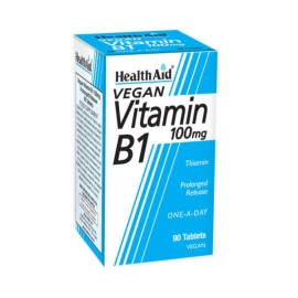 HEALTH AID Vitamin B1 100mg, Βιταμίνη B1 (Θειαμίνη) - 90tabs