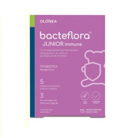 OLONEA BacteFlora Junior Immune, Προβιοτικά & Βιταμίνες για Παιδιά - 15caps