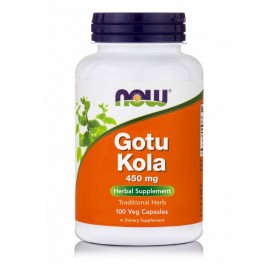 NOW FOODS Gotu Kola 450mg, Συμπλήρωμα Διατροφής με Ασιατική Σεντέλα - 100caps