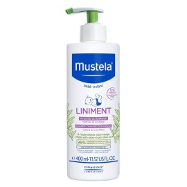 MUSTELA Liniment Diaper Change Cleanser, Απαλό Βρεφικό Γαλάκτωμα Καθαρισμού της Μηρογεννητικής Περιοχής, με Αντλία -400ml